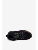 Semišové pánske turistické topánky Big Star SS174265 Black Semišové pánske turistické topánky Big Star SS174265 Black