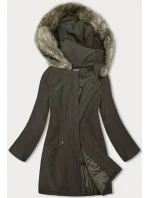 Dámska zimná bunda khaki (M-R45)