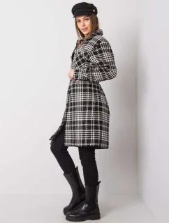 Dámsky kabát LK EN 508342 2.68 čiernobiely