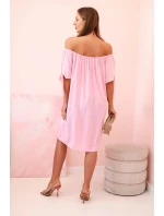 Dámske viskózové šaty 81785 candy pink - Kesi Dámske viskózové šaty 81785 candy pink - Kesi