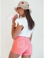 Dámske džínsové šortky GLAMWEAR pink FashionStreet SY0356
