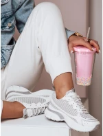 Dámske tenisky na hrubšej podrážke DYNAMICA silver FashionStreet ZY0595