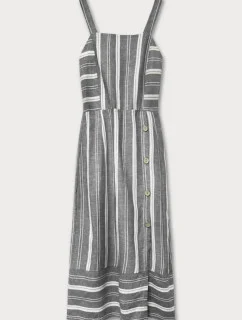 Šedé bavlnené šaty (345ART)