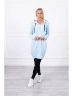 Mikina s kapucňou modrá