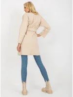 Dámsky kabát TW PL BE M125 svetlo béžový