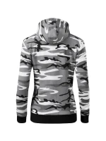 Dámska maskáčová mikina Camo Zipper Sweatshirt šedá