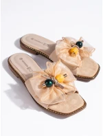 Vynikajúce dámske hnedé ponožky na plochom podpätku Vynikajúce dámske hnedé ponožky na plochom podpätku