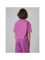 Dievčenské voľné tričko s potlačou 4F 4FJRSS26TTSHF3827-51S