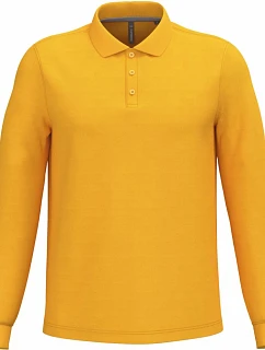 Kariban K 243 Pánske polo tričko s dlhým rukávom z piké 20.K243 yellow
