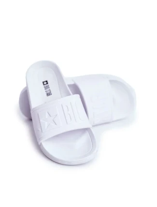 Dětské módní pantofle Big Star - bílé