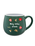 Personalizovaný keramický bacuľatý hrnček s letnou zmesou