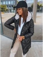 Dámska prešívaná bunda LORET black FashionStreet TY2894 Dámska prešívaná bunda LORET black FashionStreet TY2894