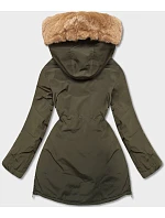 Dámska khaki zimná bunda (CAN-588BIG) Dámska khaki zimná bunda (CAN-588BIG)