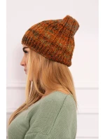 Fleecová čiapka Melisa K241 red+olive