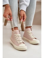 Dámske zateplené tenisky z eko kože Pink Big Star Dámske zateplené tenisky z eko kože Pink Big Star