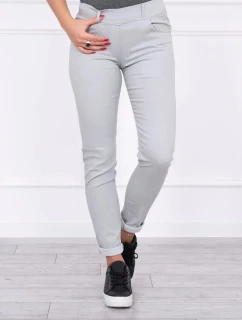 Nohavice v džínsovej šedej farbe