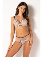 Dámska podprsenka 19224 Béžová a zelená zmes - Mediolano