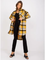 Dámska košeľa-EM-KS-003/07.35X-čierna a žltá