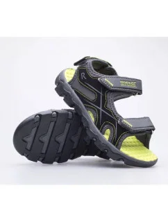 Detské sandále Kota Drift Jnr RKF613-824 Šedá so zelenou - Regatta