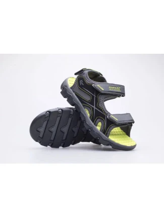 Detské sandále Kota Drift Jnr RKF613-824 Šedá so zelenou - Regatta