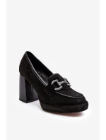 Kožené lodičky 2706 čierne - Laura Messi