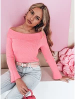 Dámska blúzka s odhalenými ramenami SHOWIT pink FashionStreet MY2429 Dámska blúzka s odhalenými ramenami SHOWIT pink FashionStreet MY2429