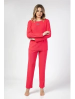 Dámske froté pyžamo Regina 677 long/r 2XL-3XL Dámske froté pyžamo Regina 677 long/r 2XL-3XL