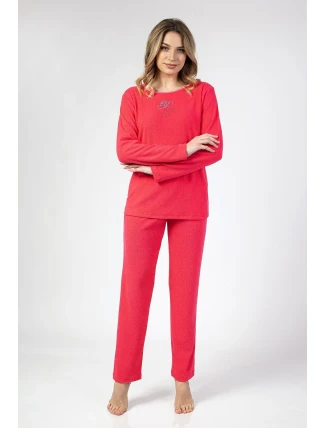 Dámske froté pyžamo Regina 677 long/r 2XL-3XL Dámske froté pyžamo Regina 677 long/r 2XL-3XL