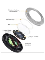 SOLÁRNA LAMPA 8 LED SMD PRE PRELOMENIE KPL.4PCS