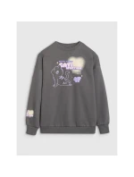 Dievčenská oversize mikina bez kapucne 4F 4FJRAW25TSWSF2438-22S