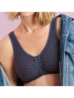 Hazel Chirurgická podprsenka Predné zapínanie 5765X oceľovo šedá - Anita Care