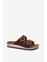Pohodlné dámske papuče Inblu CP000054 brown