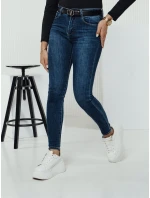 Dámske džínsové nohavice DIVETTI navy blue FashionStreet UY2330
