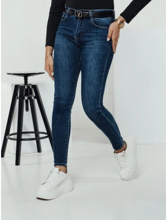Dámske džínsové nohavice DIVETTI navy blue FashionStreet UY2330