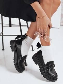Dámske čierne mokasíny FashionStreet ZY1127