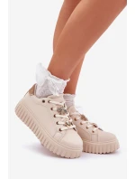 Dámske tenisky s krúžkami Beige Grelesi Dámske tenisky s krúžkami Beige Grelesi
