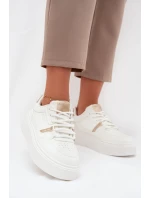 Damskie Sneakersy Na Platformie Big Star SS274359 Białe