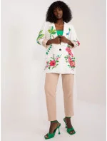 Dámska bunda DHJ MA 18525 15.43 Ecru mix vzor - FPrice