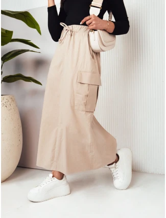 MERSALS svetlo béžová maxi sukňa FashionStreet CY0446