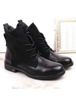 Ploché zateplené čižmy na podpätku Potocki W WOL88C black Ploché zateplené čižmy na podpätku Potocki W WOL88C black