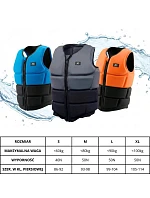 SUP XQMAX MODRÁ/ČIERNA NEOPRÉNOVÁ ZÁCHRANNÁ VESTA R.S