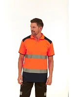 Yoko HVJ 220 Hi-Vis Piqué Polo 79.J220, vysoká viditeľnosť, žltá/námornícka modrá Yoko HVJ 220 Hi-Vis Piqué Polo 79.J220, vysoká viditeľnosť, žltá/námornícka modrá
