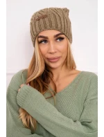 Fleecová čiapka Paulina K227 khaki Fleecová čiapka Paulina K227 khaki