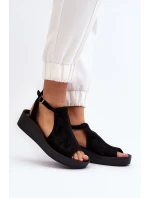Zazoo 2914 Dámske semišové sandále Black Zazoo 2914 Dámske semišové sandále Black