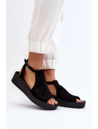 Zazoo 2914 Dámske semišové sandále Black Zazoo 2914 Dámske semišové sandále Black
