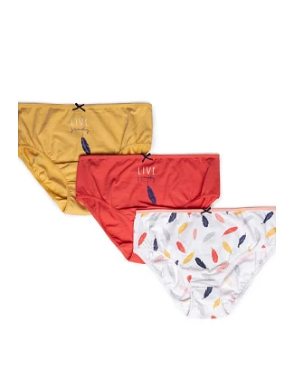 Dámske nohavičky BIKINI L-122BIB-38, balenie po 3 ks, žlto-oranžové – Lama Dámske nohavičky BIKINI L-122BIB-38, balenie po 3 ks, žlto-oranžové – Lama