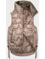 S'West Dámske krátke tričko bez rukávov so šnúrkami na bokoch Pearl Pink (B8358-51)