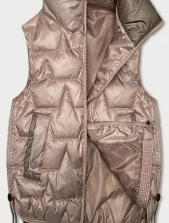 S'West Dámske krátke tričko bez rukávov so šnúrkami na bokoch Pearl Pink (B8358-51)