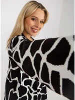 Sveter RV SW 14276.09X biela čierna Sveter RV SW 14276.09X biela čierna