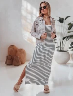 SUMMER LOVE one size maxi šaty bielo-čierne FashionStreet EY2610